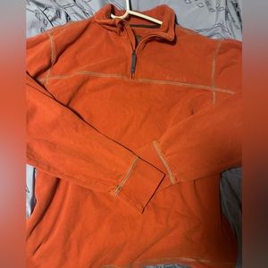 Men’s orange Timberland long sleeve shirt/sweater size large
